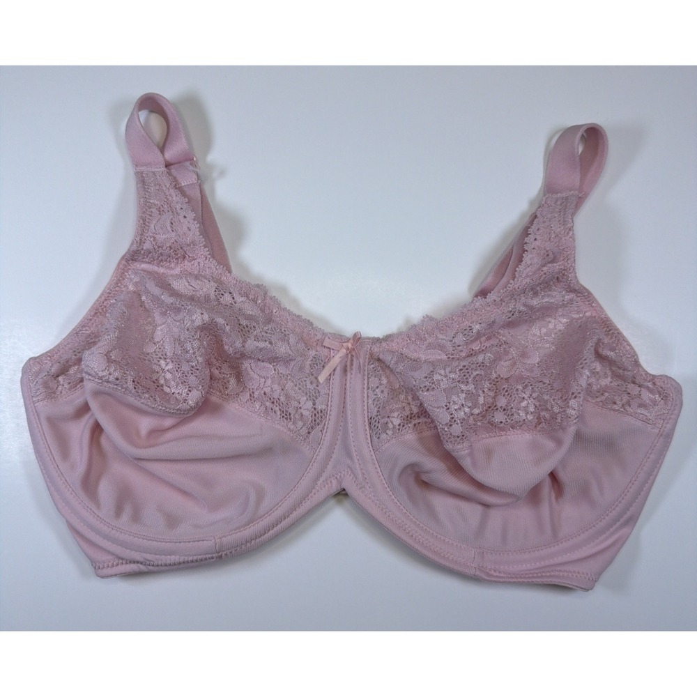 Lilyette By Bali Shaping Minimizer Underwire Bra Style 0428 Size 36DD Pink